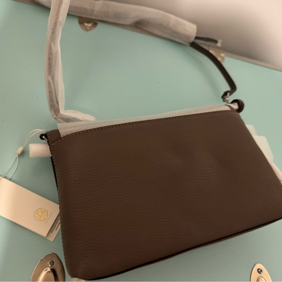 Tory Burch Gray Brown Crossbody Bag - Picture 6 of 6